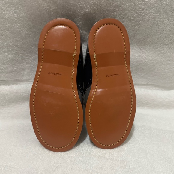 NWOT Saddle Mates by Foot Traits Gray & Navy Saddle Shoes Size 9 - Picture 9 of 9